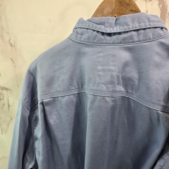 Carhartt Shirt Mens XL FR Fire Long Sleeve Button Down Blue CAT 2 ATPV 8.7 - Picture 6 of 13